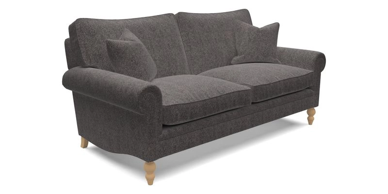 Aldingbourne 3 seater sofa in Grain Sack Stripe Linen Red