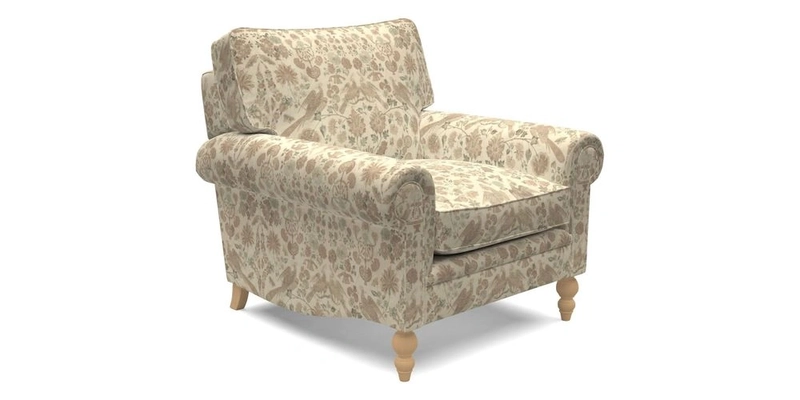 Aldingbourne Chair in Grain Sack Stripe Linen Red