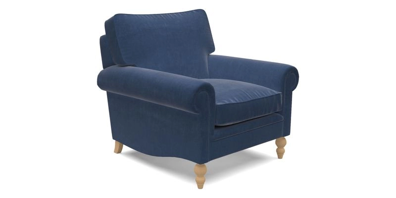 Aldingbourne Chair in Grain Sack Stripe Linen Red