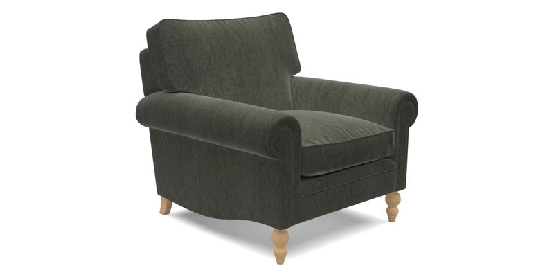 Aldingbourne Chair in Grain Sack Stripe Linen Red