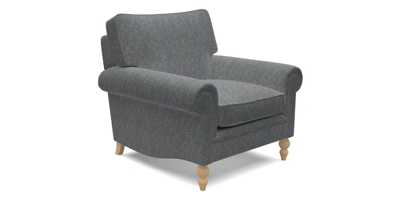 Aldingbourne Chair in Grain Sack Stripe Linen Red