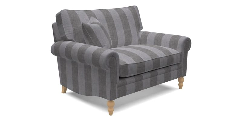 Aldingbourne 3 seater sofa in Grain Sack Stripe Linen Red