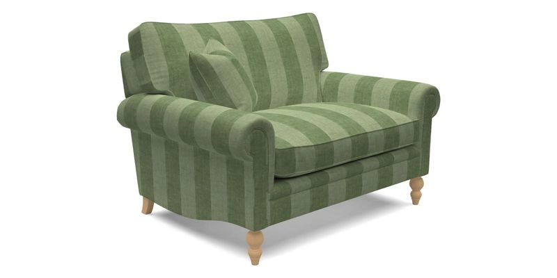 Aldingbourne 3 seater sofa in Grain Sack Stripe Linen Red