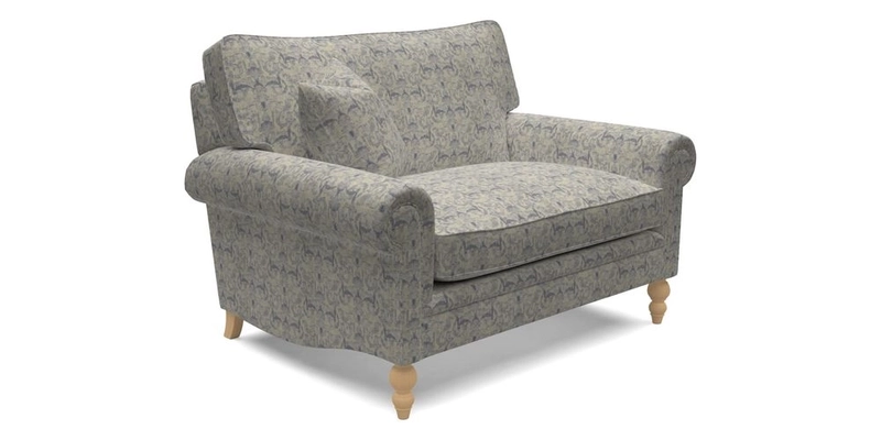 Aldingbourne 3 seater sofa in Grain Sack Stripe Linen Red
