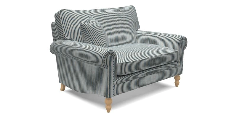 Aldingbourne 3 seater sofa in Grain Sack Stripe Linen Red