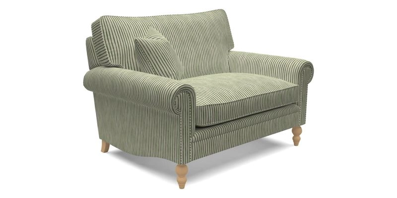 Aldingbourne 3 seater sofa in Grain Sack Stripe Linen Red