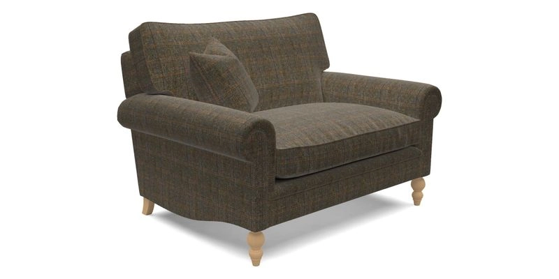 Aldingbourne 3 seater sofa in Grain Sack Stripe Linen Red