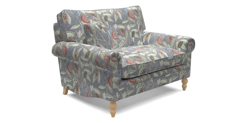 Aldingbourne 3 seater sofa in Grain Sack Stripe Linen Red