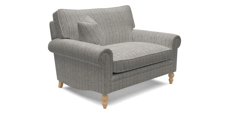 Aldingbourne 3 seater sofa in Grain Sack Stripe Linen Red