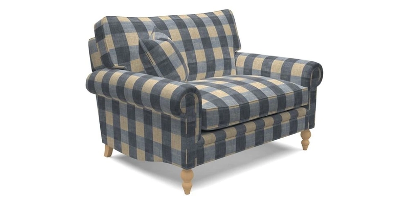 Aldingbourne 3 seater sofa in Grain Sack Stripe Linen Red