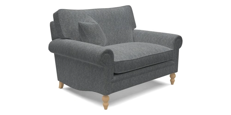 Aldingbourne 3 seater sofa in Grain Sack Stripe Linen Red