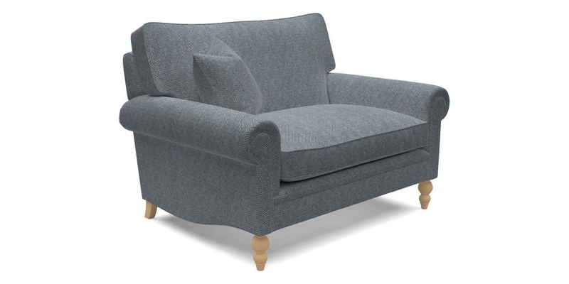 Aldingbourne 3 seater sofa in Grain Sack Stripe Linen Red