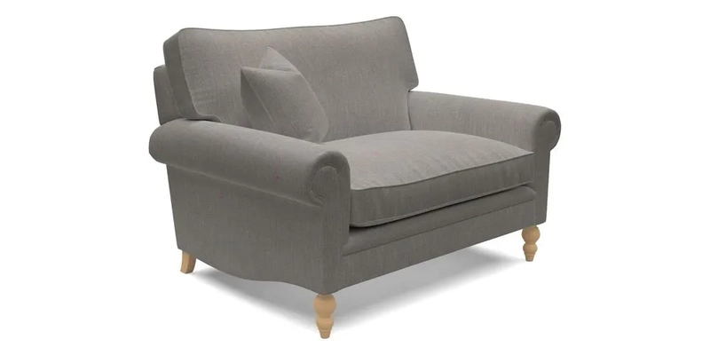 Aldingbourne 3 seater sofa in Grain Sack Stripe Linen Red