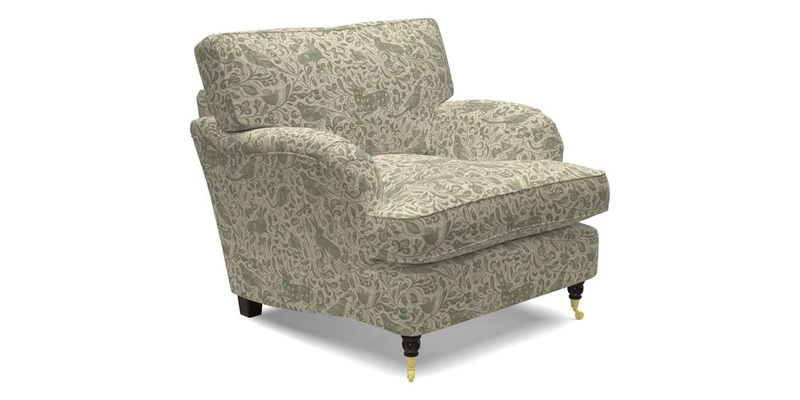 Alwinton chair in Linwood Tango Velvet Sapphire