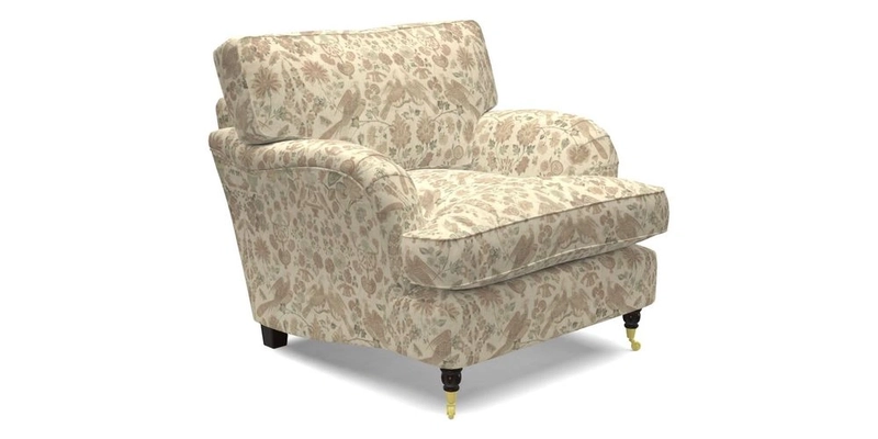 Alwinton chair in Linwood Tango Velvet Sapphire