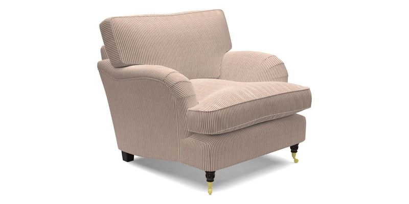 Alwinton chair in Linwood Tango Velvet Sapphire