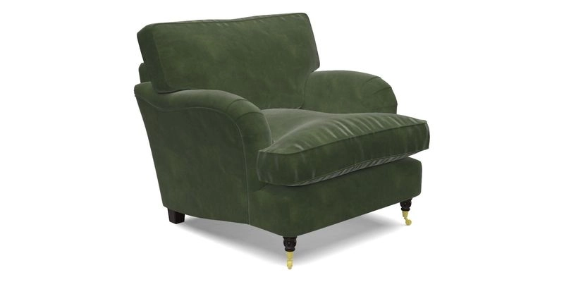 Alwinton chair in Linwood Tango Velvet Sapphire