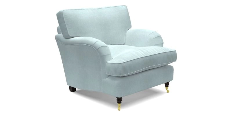 Alwinton chair in Linwood Tango Velvet Sapphire