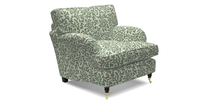 Alwinton chair in Linwood Tango Velvet Sapphire