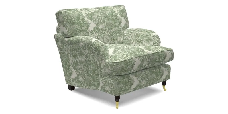 Alwinton chair in Linwood Tango Velvet Sapphire