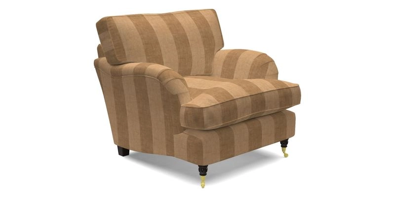 Alwinton chair in Linwood Tango Velvet Sapphire