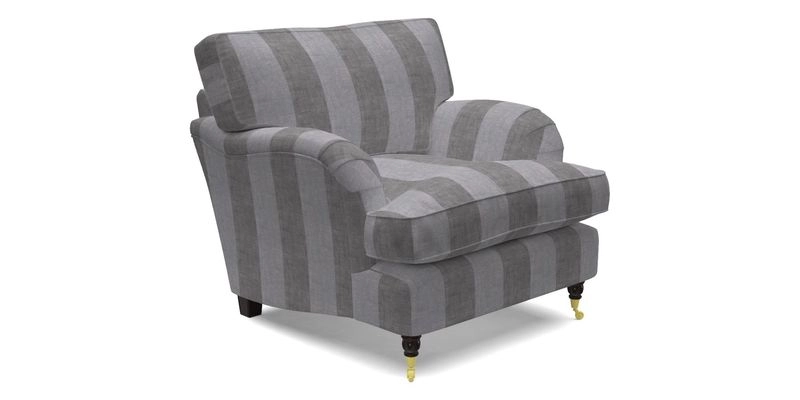 Alwinton chair in Linwood Tango Velvet Sapphire