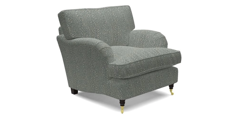 Alwinton chair in Linwood Tango Velvet Sapphire