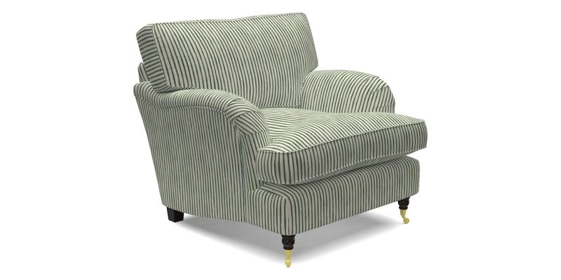 Alwinton chair in Linwood Tango Velvet Sapphire