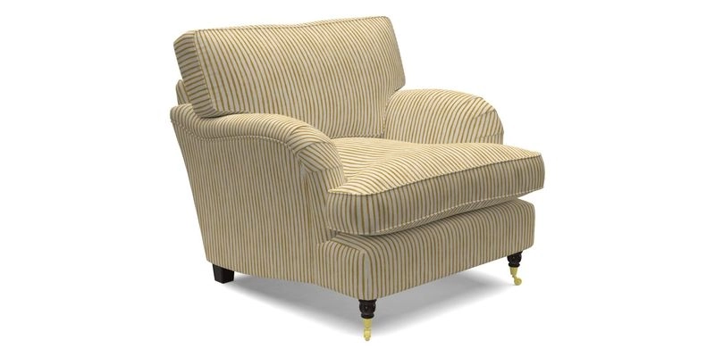 Alwinton chair in Linwood Tango Velvet Sapphire