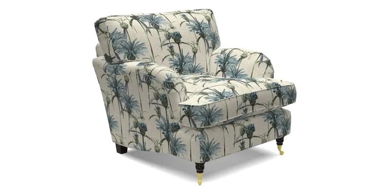 Alwinton chair in Linwood Tango Velvet Sapphire