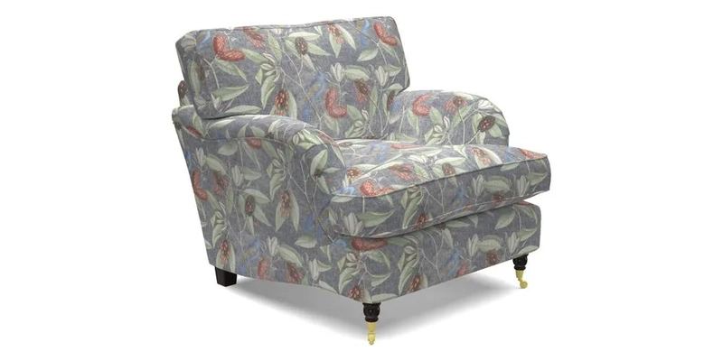 Alwinton chair in Linwood Tango Velvet Sapphire