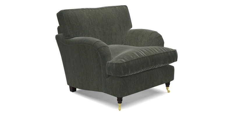 Alwinton chair in Linwood Tango Velvet Sapphire