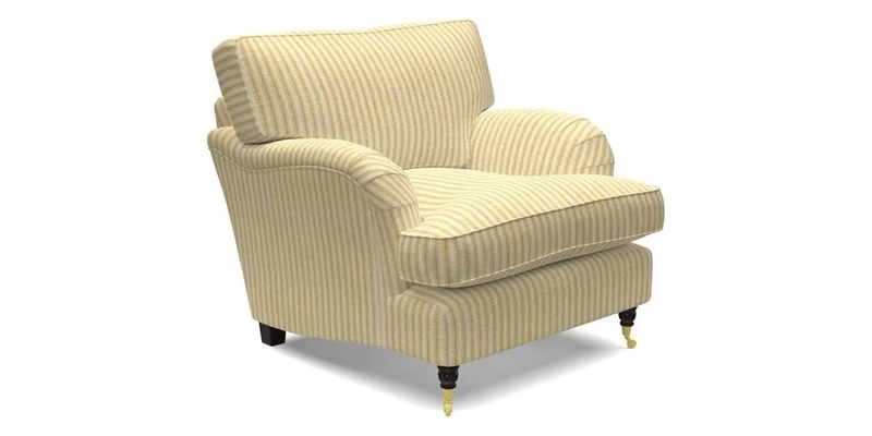 Alwinton chair in Linwood Tango Velvet Sapphire