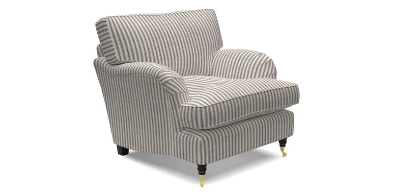 Alwinton chair in Linwood Tango Velvet Sapphire