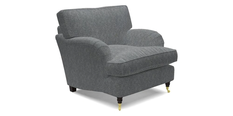 Alwinton chair in Linwood Tango Velvet Sapphire