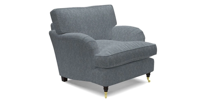 Alwinton chair in Linwood Tango Velvet Sapphire