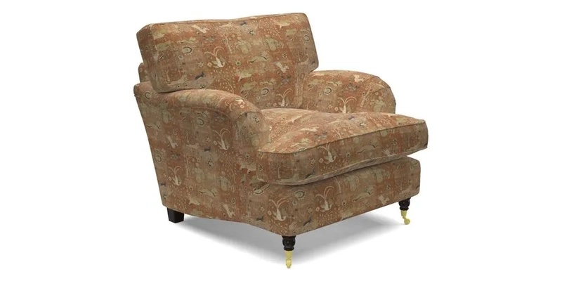Alwinton chair in Linwood Tango Velvet Sapphire