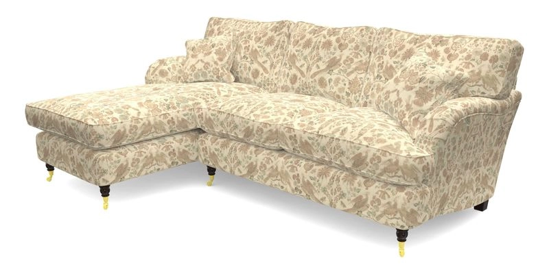 Alwinton chaise LHF in Floral Linen Lela Mystery