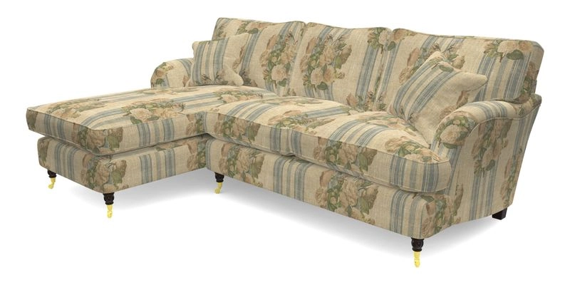 Alwinton chaise LHF in Floral Linen Lela Mystery