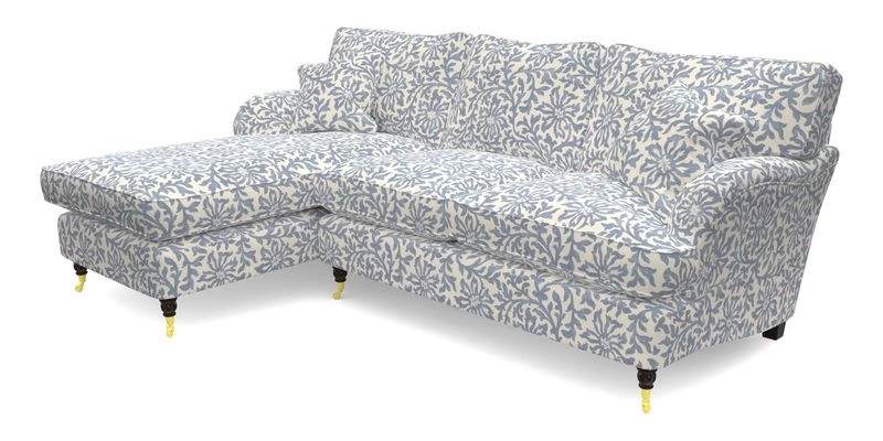 Alwinton chaise LHF in Floral Linen Lela Mystery