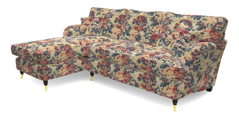 Alwinton chaise LHF in Floral Linen Lela Mystery