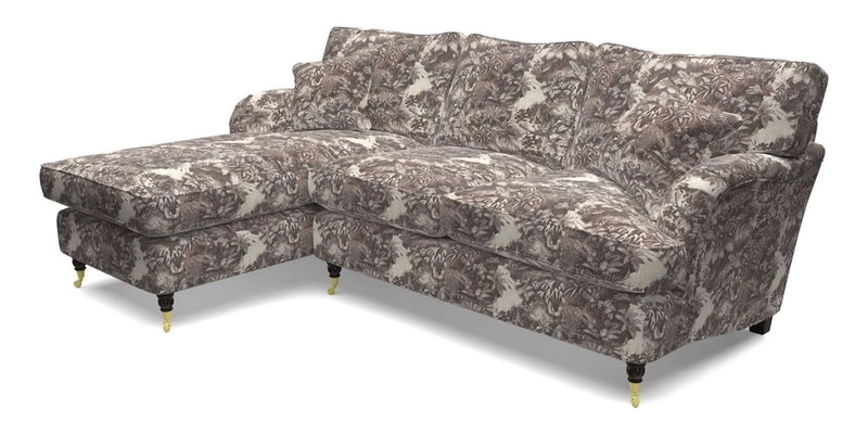 Alwinton chaise LHF in Floral Linen Lela Mystery