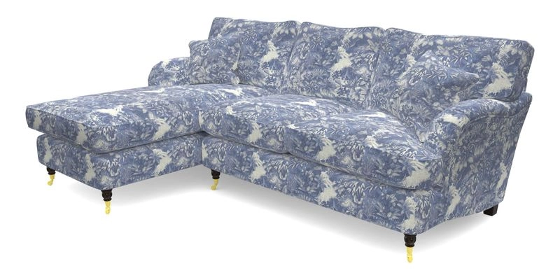 Alwinton chaise LHF in Floral Linen Lela Mystery