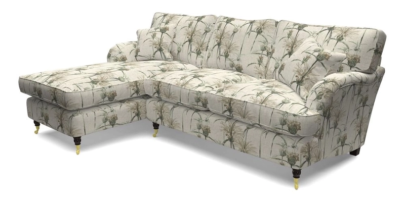 Alwinton chaise LHF in Floral Linen Lela Mystery
