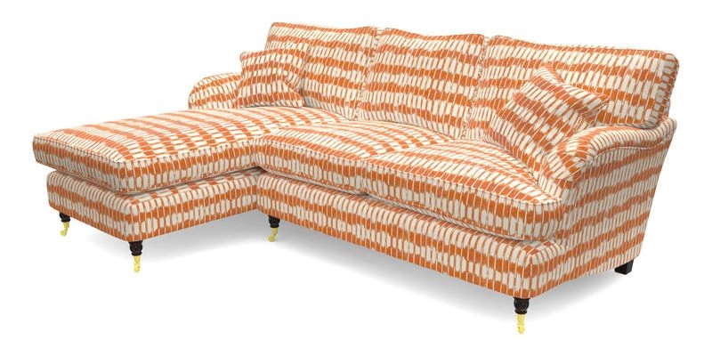 Alwinton chaise LHF in Floral Linen Lela Mystery