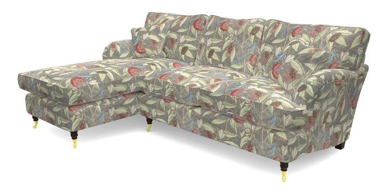Alwinton chaise LHF in Floral Linen Lela Mystery