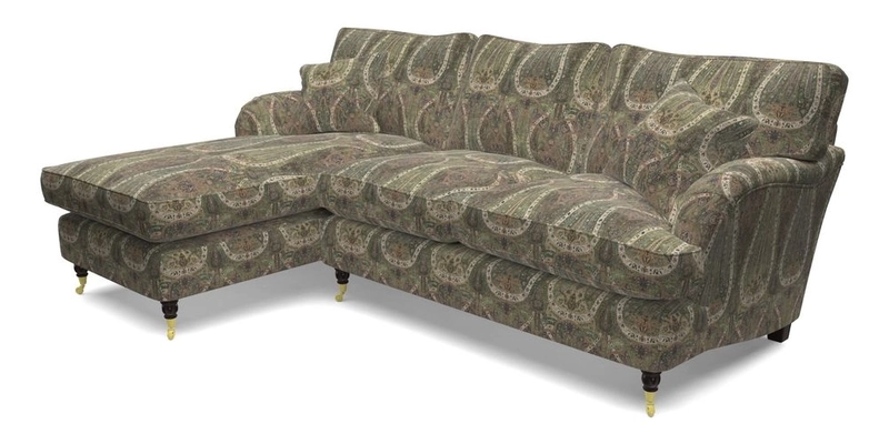 Alwinton chaise LHF in Floral Linen Lela Mystery