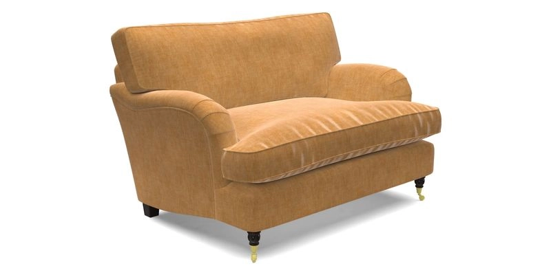Alwinton snuggler in Lumino Velvet Wine
