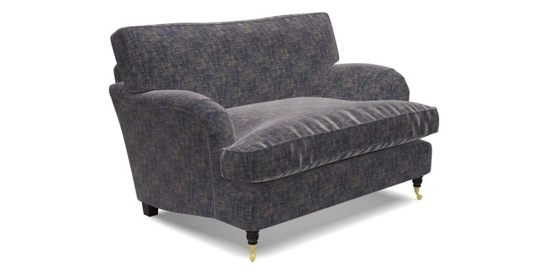 Alwinton snuggler in Lumino Velvet Wine