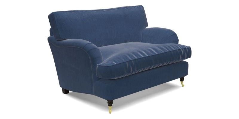 Alwinton snuggler in Lumino Velvet Wine